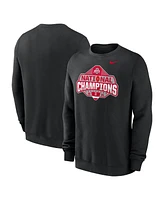 Nike Men's Black Ohio State Buckeyes College Football Playoff 2024 National Champions Logo Pullover Sweatshirt