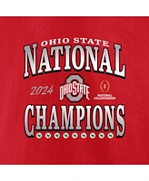 Fanatics Men's Scarlet Ohio State Buckeyes College Football Playoff 2024 National Champions Hometown T-Shirt