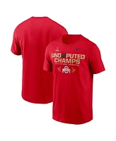 Nike Men's Scarlet Ohio State Buckeyes College Football Playoff 2024 National Champions UND12PUTED T-Shirt