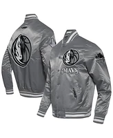 Pro Standard Men's Gray Dallas Mavericks 2024/25 City Edition Chenille Applique Satin Jacket