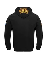 Pro Standard Men's Black Oklahoma City Thunder 2024/25 Edition Chenille Applique Pullover Hoodie