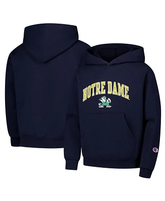 Champion Big Boys and Girls Navy Notre Dame Fighting Irish Campus Pullover Hoodie