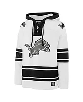 '47 Brand Men's White Detroit Lions After Image Superior Lacer Pullover Hoodie