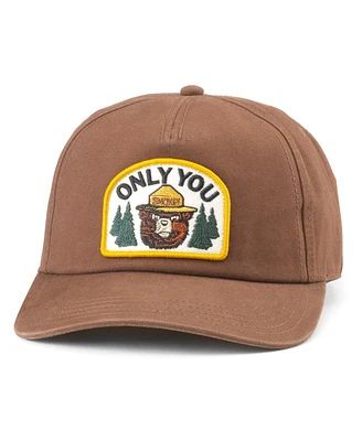 American Needle Men's Brown Smokey Bear Canvas Roscoe Adjustable Hat