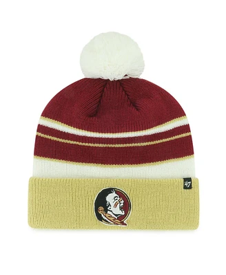 '47 Brand Big Boys and Girls Garnet Florida State Seminoles Peewee Cuffed Knit Hat with Pom