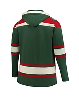 '47 Brand Men's Green Minnesota Wild Big Tall Superior Lacer Fleece Pullover Hoodie