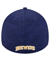 New Era Men's Navy Milwaukee Brewers Tech 39THIRTY Flex Hat