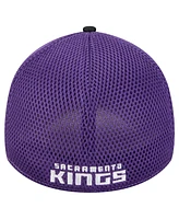 New Era Men's Black/Purple Sacramento Kings Active Tech Neo Flex 39THIRTY Flex Hat