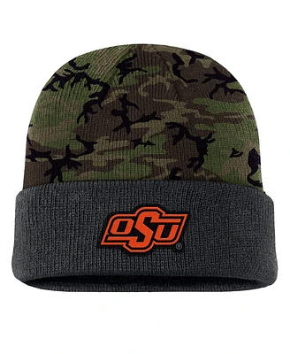 Nike Men's Camo Oklahoma State Cowboys Military Appreciation Cuffed Knit Hat