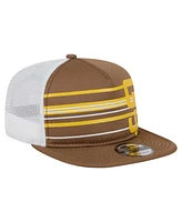 New Era Men's Brown San Diego Padres 9FIFTY A-Frame Trucker Snapback Hat