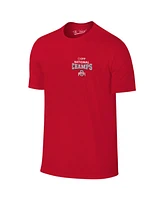 The Victory Men's Scarlet Ohio State Buckeyes College Football Playoff 2024 National Champions Mascot T-Shirt