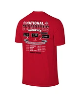 The Victory Big Boys and Girls Scarlet Ohio State Buckeyes College Football Playoff 2024 National Champions T-Shirt