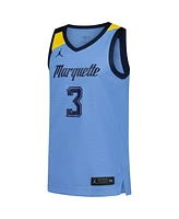 Jordan Men's 3 Blue Marquette Golden Eagles Replica Basketball Jersey
