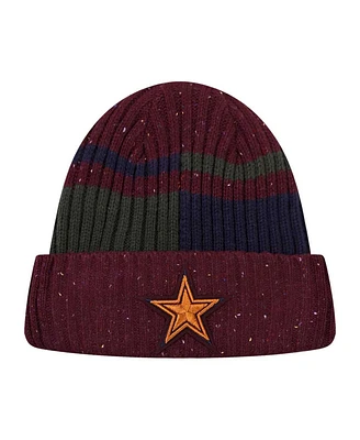 Pro Standard Men's Burgundy Dallas Cowboys Speckled Cuffed Knit Hat