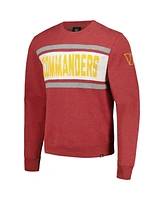 '47 Brand Men's Heathered Burgundy Washington Commanders Bypass Tribeca Pullover Sweatshirt