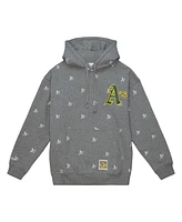 Mitchell & Ness Men's Gray Athletics Repeat Pullover Hoodie