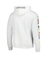 Freeze Max Men's White Looney Tunes Bugs Color Chrome Pullover Hoodie