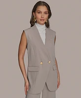 Donna Karan New York Women's Pinstripe Vest, Regular & Petite Sizes