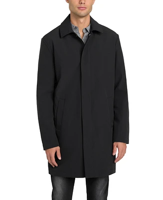 Guess Men's Lightweight Water Resistant Ripstop Trench Coat