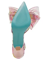Betsey Johnson Women's Kelli Mesh Bow Slingback Pumps