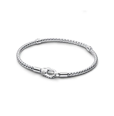 Pandora Sterling Silver Studded Clasp Chain Bracelet