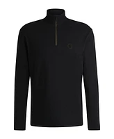 Boss by Hugo Men's Double B Monogram Zip-Neck Polo Shirt