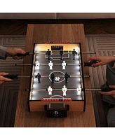 Game Room Football Table with Non-Slip Handles Durable and Fun Soccer Table for Home Entertainment