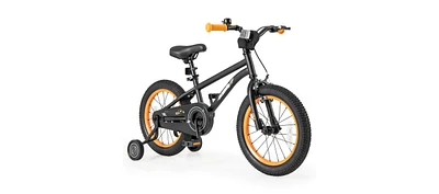 Kids Bike Sport Bicycle for 4-7 Years Old with Adjustable Seat, Reflectors, and Training Wheels a Safe Fun Ride