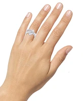 Diamond Crossover Ring (1 ct. t.w.) in 14k White Gold