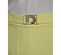 Dkny Plus High-Rise Straight-Leg Ankle Pants