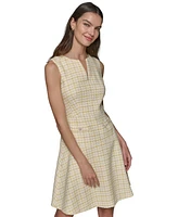 Karl Lagerfeld Paris Women's Boucle Tweed Dress