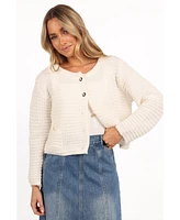 Petal and Pup Women's Decket Button Front Cardigan