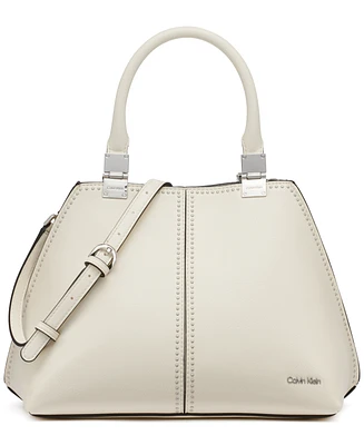 Calvin Klein Granite Studded Convertible Satchel Bag