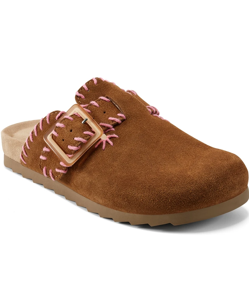 Earth Women's Gena Stitched Casual Flat Clogs