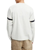 Cotton On Men's Long Sleeve Soccer T-Shirt