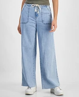 And Now This Women's Drawstring Wide-Leg Jeans, Exclusively at Macy's