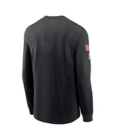 Nike Men's Black New York Jets Salute to Service Sideline Performance Long Sleeve T-Shirt