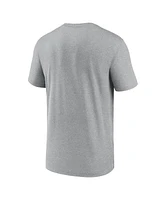 Nike Men's Heather Gray Georgia Bulldogs On-Court Basketball Legend Practice Performance T-Shirt