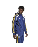 Adidas Men's Navy La Galaxy 2025 Travel Pullover Hoodie