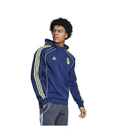 Adidas Men's Blue Nashville Sc 2025 Travel Pullover Hoodie