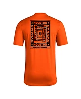 Adidas Men's Orange Houston Dynamo Fc Local Wrap T-Shirt