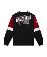 Mitchell & Ness Men's Black South Carolina Gamecocks Allover Crew 3.0 Pullover Sweatshirt