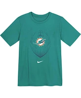 Nike Preschool Aqua Miami Dolphins Legend Icon Performance T-Shirt