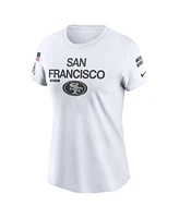 Nike Women's White San Francisco 49ers 2024 Salute To Service Legend Performance T-Shirt