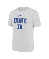 Nike Men's White Duke Blue Devils Campus Slant Velocity Performance T-Shirt