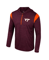 Colosseum Men's Maroon Virginia Tech Hokies Dozer Half-Zip Windshirt