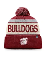 Top of the World Men's Maroon Mississippi State Bulldogs Prime Cuffed Knit Hat with Pom