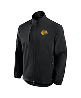 Fanatics Men's Black Chicago Blackhawks Authentic Pro Rink Coaches Full-Zip Jacket