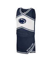 Colosseum Big Girls Navy Penn State Nittany Lions Cheerleader Top Skirt Set