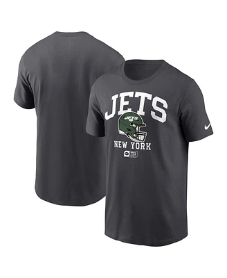 Nike Men's Anthracite New York Jets Helmet Essential T-Shirt